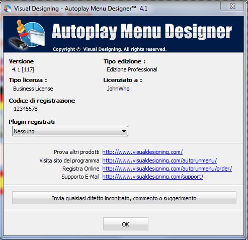 Autoplay Menu Designer 4.1 Screen